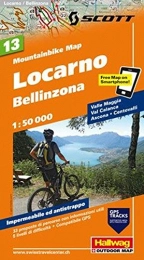 Hallwag Karten Verlag Mountainbike-Bücher MTB-Karte 13 Locarno, Bellinzona 1:50.000: Mountainbike Map (Hallwag Mountainbike-Karten)