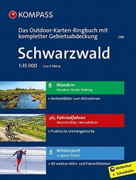 Kompass Karten GmbH Bücher Schwarzwald: 3 in 1: Das KOMPASS-Outdoor-Karten Ringbuch mit kompletter Gebietsabdeckung 1:35000