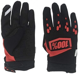 Unknown Mountain Bike Gloves 100% Airmatic Unisex Children's Mountain Bike Glove, Black / Red