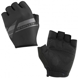 Altura Clothing Altura Airstream Mens Cycling Mitts - Black, Small / Bicycle Short Half Finger Glove Hand Wear Mitten Cycle Bike Riding Ride Clothing Memory Foam Padding Padded Pad Comfort Mountain MTB Road Clothes