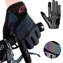 boildeg Cycling Gloves Bike Gloves Mountain Road Bike Gloves Gradient Anti-slip Shock-absorbing Pad Breathable Half Finger Bicycle Biking Gloves for Men & Women (FULL FINGER, M)