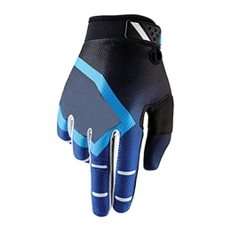 Breathable Rider Riding Racing Cross-country Motorcycle Mountain Bike Gloves Equipment Household Chief Resistant-checkered-blue_l Thermal Gloves