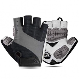 DiaTech Clothing DiaTech Cycling Gloves Mountain Road Bike Gloves Half Finger Bicycle Gloves Shock-Absorbing Anti-Slip Breathable MTB Road Biking Gloves for Men / Women, Black, L