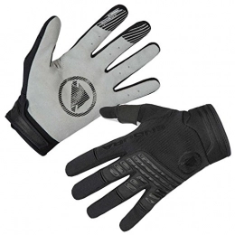 Endura SingleTrack Full Finger Cycling Glove - Pro Mountain Bike MTB Gloves Black, Small