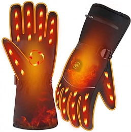 FARONG Mountain Bike Gloves FARONG Electric Heated Gloves with Touchscreen, Washable Heating Hand Warmer Battery Powered Windproof Gloves for Arthritis Hands Men & Women Motorcycle Hunting Cycling (A)