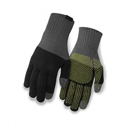 Giro Clothing Giro Unisex - Adult Wi Merino Knit Wool Cycling Gloves, Grey / Black, L / XL