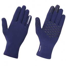 GripGrab Clothing GripGrab Unisex's Waterproof Knitted Thermal Winter Anti-Slip Cycling Gloves-Windproof Full-Finger Rain Protection, Navy Blue, XS / S