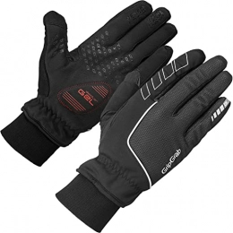 GripGrab Clothing GripGrab Unisex's Windster Windproof Winter Thermal Fullfinger Cycling Gloves-Lined Padded Touchscreen-Compatible-Black, Yellow HiViz, Small