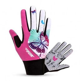 GSPORTFIS Mountain Bike Gloves GSPORTFIS Women's Cycling Gloves Full Finger Gel Pad Elastic Bicycle Bike Gloves MTB Sports Gloves Anti-Shock Windproof Gloves (Size : Small)
