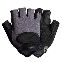 Yingm Mountain Bike Gloves Half Finger Bicycle Biking Gloves Fingerless Bicycle Gloves are Suitable for MTB BMX Bicycle Outdoor Sports Extremely (Color : Gray, Size : L)