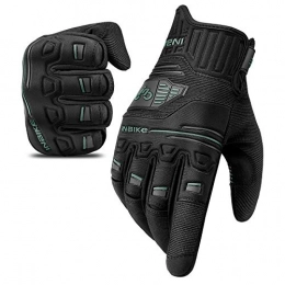 INBIKE Clothing INBIKE Men's Mountain Bike Gloves Touchscreen Cycling Gloves Boys Green XL
