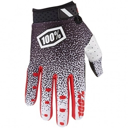 Inconnu Mountain Bike Gloves Inconnu 100% Ridefit Unisex Adult Mountain Bike Glove, Black / White