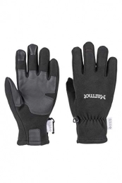 Marmot Mountain Bike Gloves Marmot Women's Wm's Infinium Windstop Stretch Fleece Gloves with Touch Screen Compatible Finger, Black, M