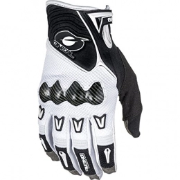 O'Neal Mountain Bike Gloves O'NEAL | Cycling-Glove | Motocross MX MTB DH FR Downhill Freeride | 4-way stretch, carbon knuckle protection, silicone coated | Butch Carbon Glove | Adult | White Black | Size S