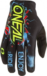 O'Neal Mountain Bike Gloves O'NEAL | Cycling-Glove | Motocross MX MTB DH FR Downhill Freeride | Durable, Flexible Materials, Ventilated Palm | Matrix Youth Glove Villain | Kids | Black | Size XS