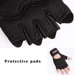 Olprkgdg Fitness Gloves, Half Finger Equipment Gloves for Men And Women, Anti-skid Wear Protective Gloves Outdoor Sports Gloves (Size : S)