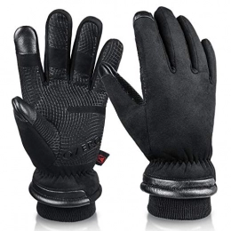 OZERO Mountain Bike Gloves OZERO Waterproof Winter Gloves with Touch Screen Fingers.Windproof Warm Gloves for Ski, Motorcycling, Working in Cold Weather, for Men