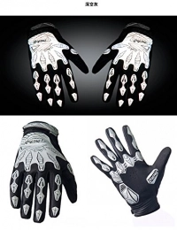 QEPAE Clothing QEPAE Reflective Cycling Gloves Gel Fitness Gloves Sports Gel Gloves Motorcycle Gloves Mountain Bike Road Bike Gloves Grey, ., M