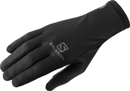 SALOMON Clothing SALOMON Comfortable Running / Hiking Gloves, Unisex NSO Pro Glove U, Black, S, LC1185400
