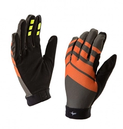 SEALSKINZ Clothing SealSkinz Men's Dragon Eye MTB Gloves, DK Olive / Mud / Methyl orange, Large