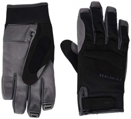 SEALSKINZ Mountain Bike Gloves SEALSKINZ Unisex Waterproof All Weather Mtb Glove, Black / Grey, M