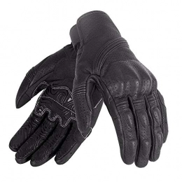 sjapex2 Motorcycle Full Finger Warm Glove, Genuine Leather Gloves for BMX MX ATV MTB Racing Mountain Bike Bicycle Cycling Off-Road/Dirt Bike Road Racing Motocross Sports