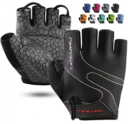 Tanluhu Clothing Tanluhu Cycling Gloves Bike Gloves Biking Gloves Half Finger Bicycle Gloves - Anti-Slip Shock-Absorbing Padded Breathable Road Mountain Bike Glove for Men Women