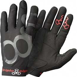 Triple Eight New York Mountain Bike Gloves Triple Eight New York Unisex's Triple 8 ExoSkin Gloves-Medium, Black