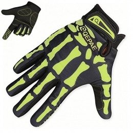 TRIWONDER Clothing TRIWONDER Cycling Gloves Mountain Road Biking Riding Gloves Breathable Wear-resisting Shock-absorbing for Men and Women (Green - Full Finger, XL)