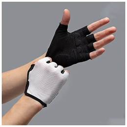 YYOBK Clothing YYOBK Shtao Mens Women's Summer Sports Shockproof Sports Gloves MTB Bike Bicycle Glove, Cycling Gloves Half Finger (Color : White, Size : L)