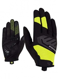 Ziener Mountain Bike Gloves Ziener Men's CHED, Mountain Biking, Cycling Gloves, Long Fingers, with Touch Function, Breathable, Cushioning, Non-Slip, Bitter Lemon, 6.5