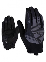 Ziener Mountain Bike Gloves Ziener Men's Cobbs, Mountain Biking, Cycling Gloves, Long Fingers, with Touch Function, Breathable, Cushioning, Non-Slip, Flint, 7.5 (EU)