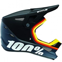 100 PERCENT Mountain Bike Helmet 100% Prozent Status DH BMX MTB Fullface Helm Downhill Mountain Bike Fahrrad Fiberglas, 80010A, Farbe Kramer - Schwarz Grau, Gre XL