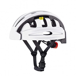 SCDJK Clothing Adult Bike Helmet, Lightweight Foldable Bicycle Helmets Safety Certified Road Bike Helmet For BMX MTB Mountain Road Bike, 56-62CM, White(Color:White)