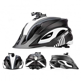 Banane Clothing Adult Mountain Bike Helmet 58-62CM With flash, Bicycle Helmet for Men Women, Adjustable Lightweight Helmet for Skateboard MTB Road Bike
