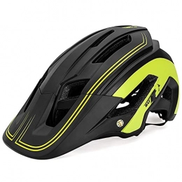 AFSDF Mountain Bike Helmet AFSDF Bike Helmet 56-62CM with Visor Cycling Bicycle Helmets Adjustable Lightweight for BMX Skateboard MTB Mountain Road Bike, A