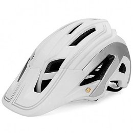 AFSDF Mountain Bike Helmet AFSDF Bike Helmet 56-62CM with Visor Cycling Bicycle Helmets Adjustable Lightweight for BMX Skateboard MTB Mountain Road Bike, D