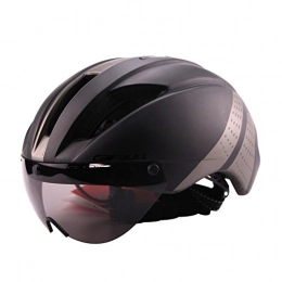 AKDSteel Clothing AKDSteel Lightweight Unisex Cycling Helmet with Detachable Magnetic Goggles Aerodynamic Helmet for Motorcycle Bike Riding Black gray M (54-58CM) Sturdy Bicycle Accessories For Mountain Bike