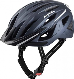 ALPINA Mountain Bike Helmet Alpina Unisex's HAGA Cycling Helmet, Indigo matt, 55-59