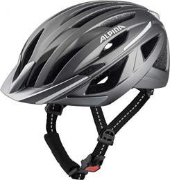 ALPINA Clothing Alpina Unisex-Youth HAGA Cycling Helmet, darksilver matt, 58-63