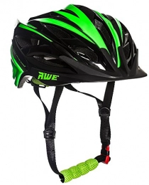 AWE Mountain Bike Helmet AWE® AWEBlade™ FREE 5 YEAR CRASH REPLACEMENT* In Mould Junior Cycling Helmet 52-56cm Black / Green