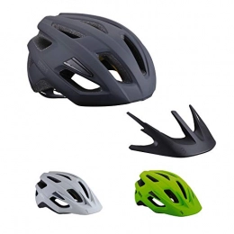 BBB Cycling Clothing BBB Cycling Bike Dune BHE-22B Cycling Road and Mountain Helmet MIPS Safety Protection Lightweight Detachable Visor CE Certified Mens Womens Size M (55-58cm), Matt Black 2.0