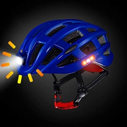 BDTOT Clothing BDTOT Cycling Bike Helmet Unisex, Rechargeable Luminous Insect-Proof net, Mountain Road Bike Helmet, Men's and Women's Cycling Equipment Off-Road MTB Cross-country Bicycle