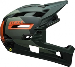 Bell Clothing BELL Men's Super Air R Mips Mountain Bike Helmet, Matte / Gloss Green / Infrared, L | 58-62cm