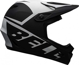 Bell Mountain Bike Helmet BELL TRANSFER MTB FULL FACE HELMET 2020: SLICE MATTE BLACK / WHITE 2XL 61-63CM