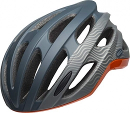 Bell Mountain Bike Helmet BELL Unisex's Formula Road Helmet, Tsunami Matte / Gloss Slate / Grey / Orange, Medium / 55-59 cm