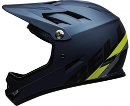 Bell Mountain Bike Helmet Bell Unisex's Sanction Full Face Helmet, Agility Matt Blue / Hi-Viz, M 55-57cm
