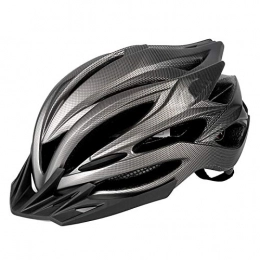 Bicycle helmet, Adult Bicycle Helmet Couple Bicycle Helmet MTB Road Bike Helmet with LED Rear Light EPS Body PC Shell Adjustable Bike Helmet with Removable Visor Outdoor Mountain Bike Helmet 58-62cm