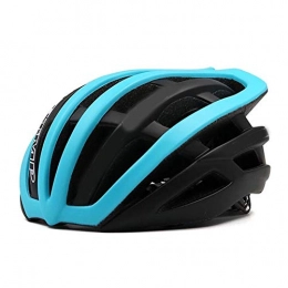 Bicycle Helmet Breathable Ultra-light Riding Helmet One-piece Bicycle Helmet Mountain Road Bike Helmet Super Adult Men and Women Riding Helmet LPLHJD (Color : Blue)