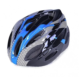 Bicycle Helmet Integrated Mountain Bike Carbon Fiber Breathable Sports Cycling Helmet blue